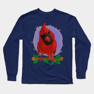 Christmas cardinal Long Sleeve T-Shirt